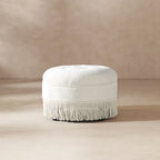 24 Poufs d'appoint ronds rembourrés
