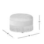 24 Poufs d'appoint ronds rembourrés