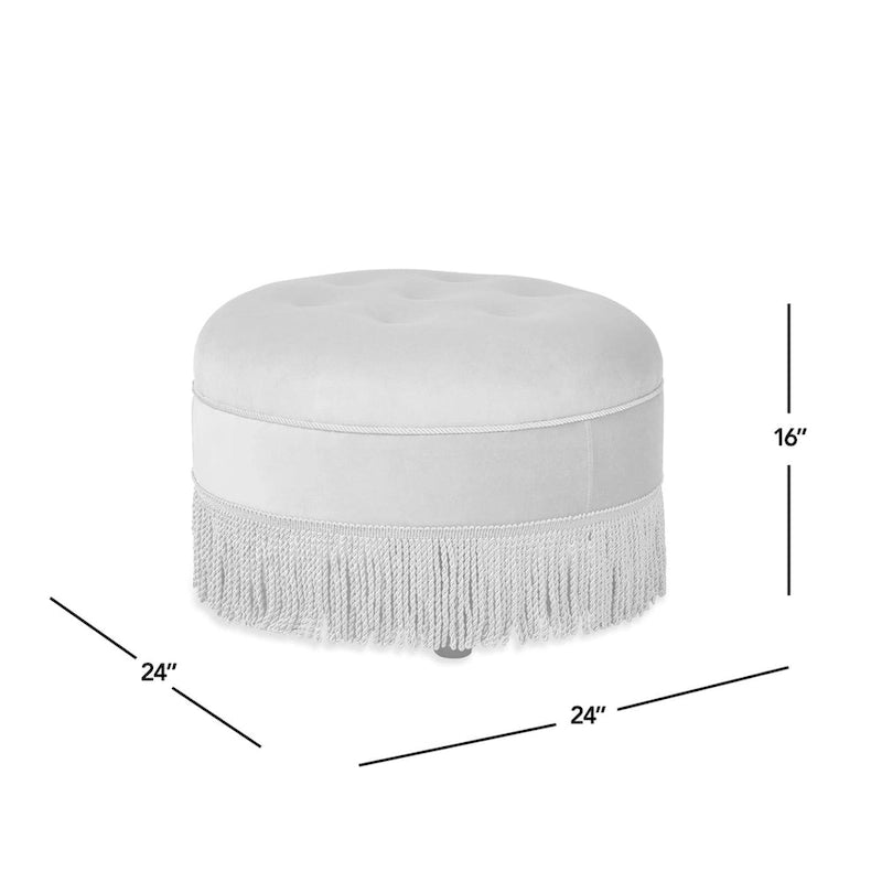 24 Poufs d'appoint ronds rembourrés