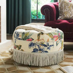 24 Poufs d'appoint ronds rembourrés