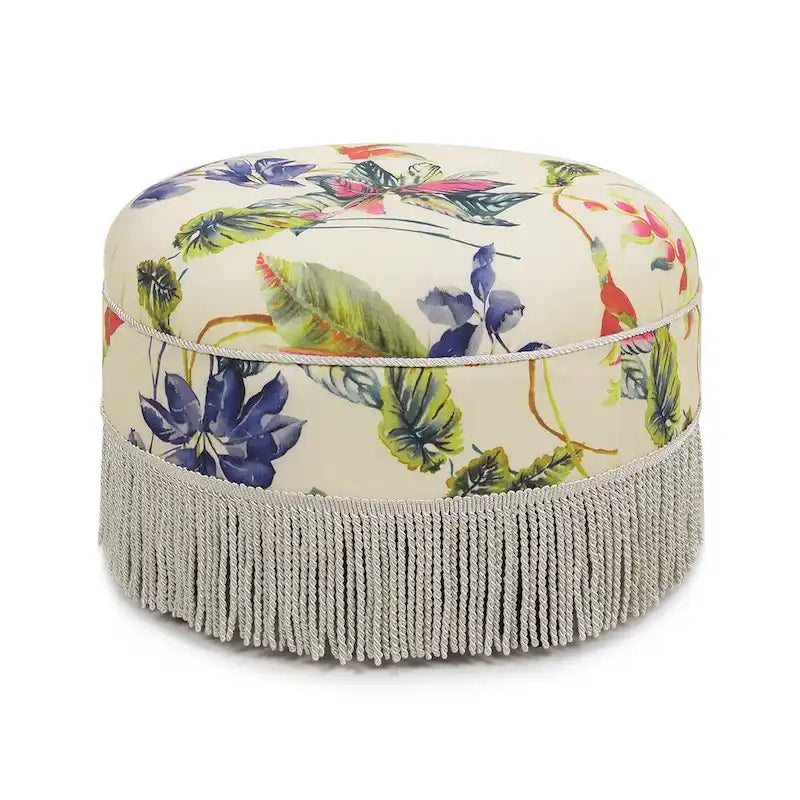 24 Poufs d'appoint ronds rembourrés