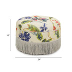 24 Poufs d'appoint ronds rembourrés
