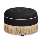 24 Poufs d'appoint ronds rembourrés