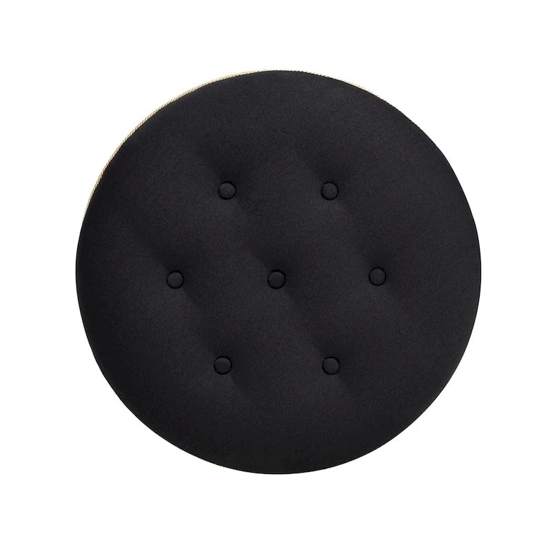 24 Poufs d'appoint ronds rembourrés