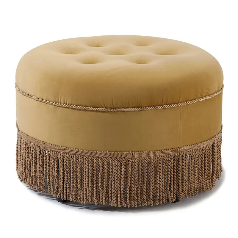 24 Poufs d'appoint ronds rembourrés