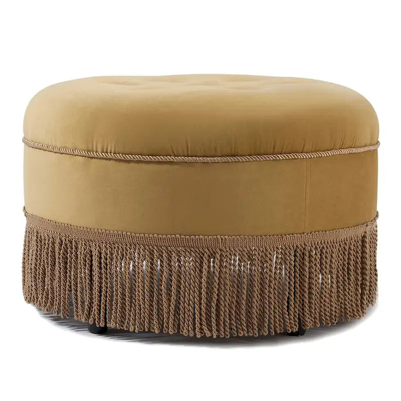 24 Poufs d'appoint ronds rembourrés
