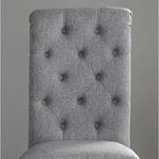 Chaise de salle à manger capitonnée en bois massif Leviton