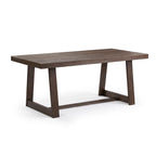 Table de salle à manger classique en bois massif, avec plateau et piètement - 72
