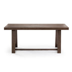 Table de salle à manger classique en bois massif, avec plateau et piètement - 72