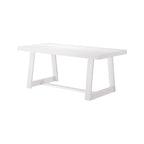 Table de salle à manger classique en bois massif, avec plateau et piètement - 72