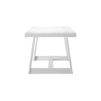 Table de salle à manger classique en bois massif, avec plateau et piètement - 72