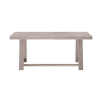 Table de salle à manger classique en bois massif, avec plateau et piètement - 72