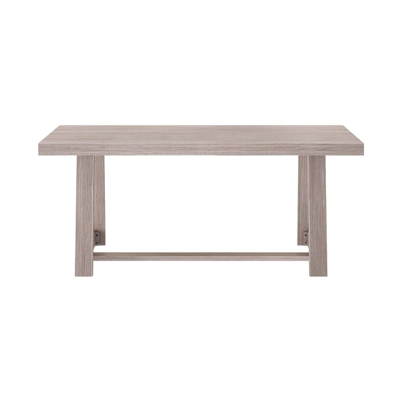 Table de salle à manger classique en bois massif, avec plateau et piètement - 72