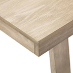 Table de salle à manger classique en bois massif, avec plateau et piètement - 72