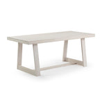 Table de salle à manger classique en bois massif, avec plateau et piètement - 72
