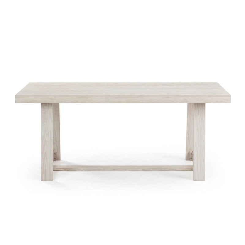 Table de salle à manger classique en bois massif, avec plateau et piètement - 72