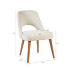 Chaises de salle à manger capitonnées Nola avec dossier ajouré
