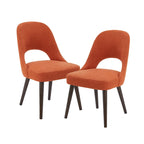 Chaises de salle à manger capitonnées Nola avec dossier ajouré