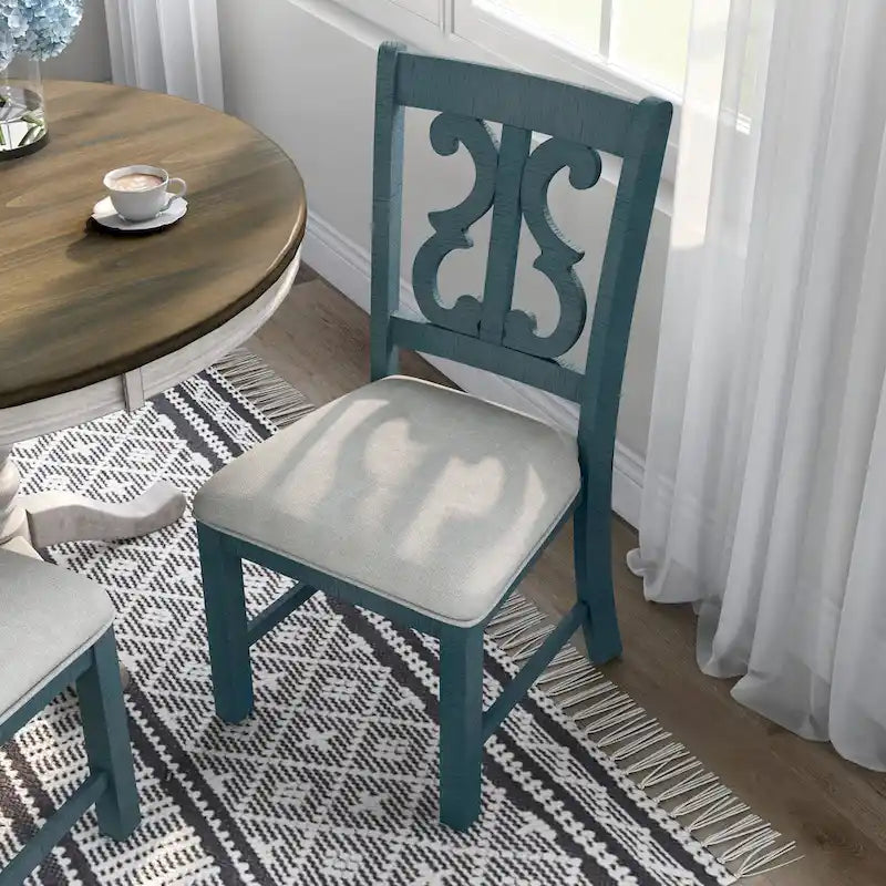 Chaises de salle à manger en bois Sylmer Farmhouse