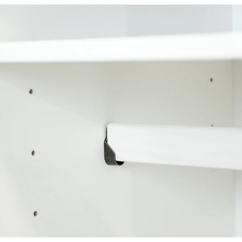 Armoire 3 portes Cosmo en bois massif à 100 % avec portes en bois massif ou portes miroir