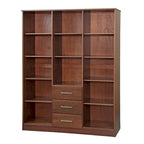 Armoire 3 portes Cosmo en bois massif à 100 % avec portes en bois massif ou portes miroir