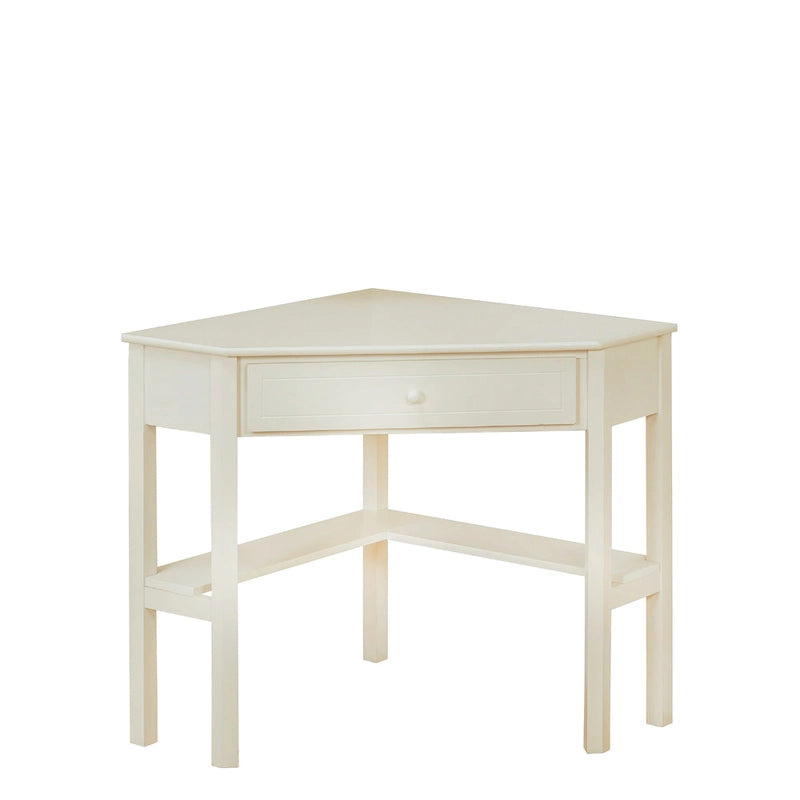 Bureau d'angle informatique Lincoln en bois massif/MDF