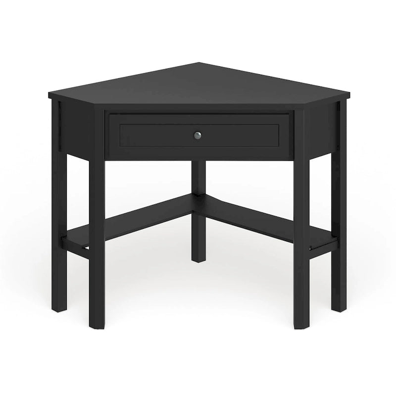 Bureau d'angle informatique Lincoln en bois massif/MDF