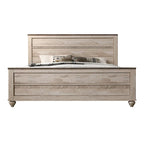 Collection de chambre à coucher 6 pièces King Imerland Contemporary Blanc délavé