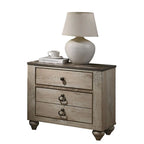 Collection de chambre à coucher 6 pièces King Imerland Contemporary Blanc délavé