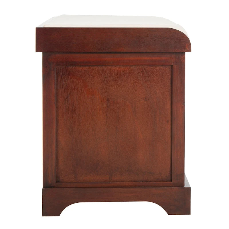 Banc de rangement tissé marron Euphemia - 34Lx16Px20H