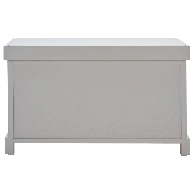 Banc de rangement tissé marron Euphemia - 34Lx16Px20H