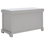 Banc de rangement tissé marron Euphemia - 34Lx16Px20H