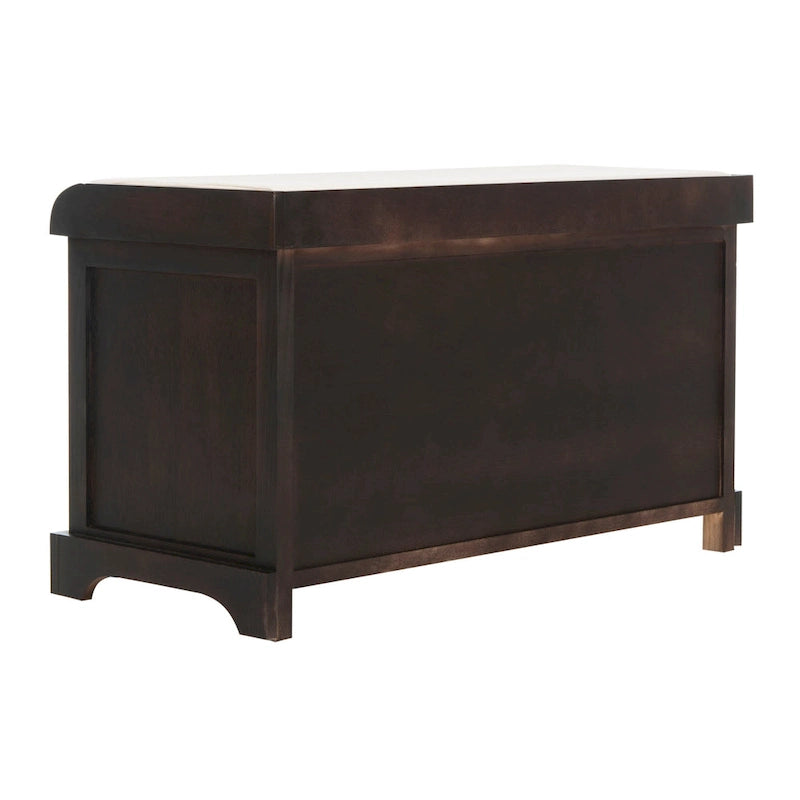 Banc de rangement tissé marron Euphemia - 34Lx16Px20H