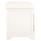Banc de rangement tissé marron Euphemia - 34Lx16Px20H