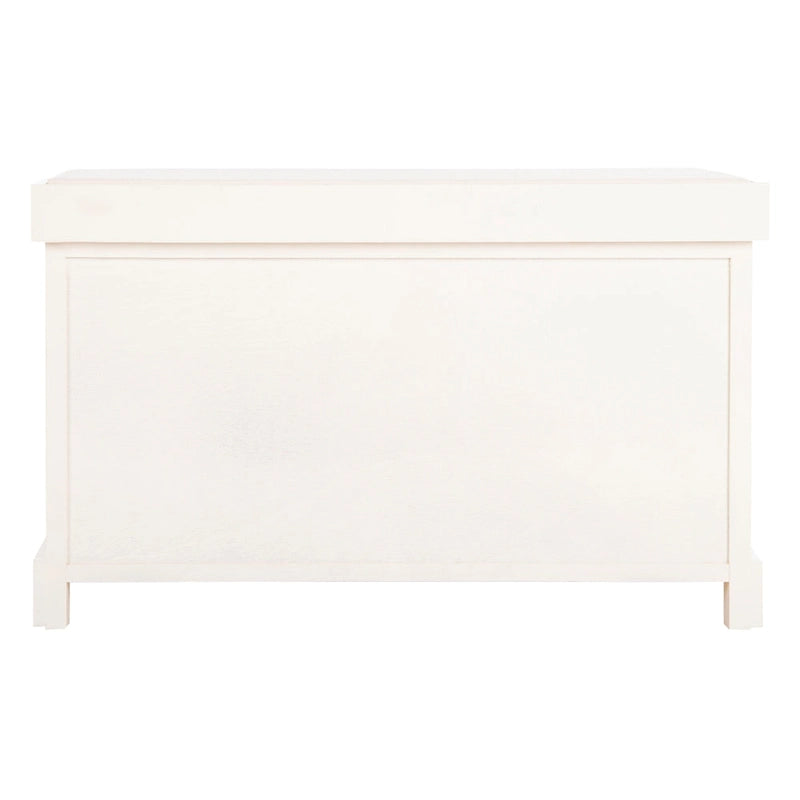 Banc de rangement tissé marron Euphemia - 34Lx16Px20H