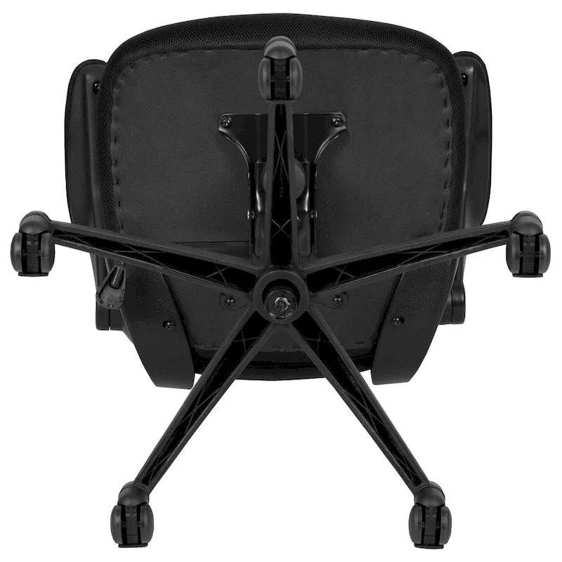Chaise de bureau ergonomique pivotante en maille à dossier mi-haut avec accoudoirs relevables