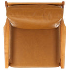 Fauteuil d'appoint Donie en bois massif avec coussin (entièrement assemblé) – 71 cm (L) x 84 cm (P) x 86 cm (H)