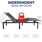 Sommier articulé, Inclinaison tête et pieds, Télécommande sans fil, Sommier réglable Zéro Gravité