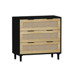 Commode en rotin à 3 tiroirs