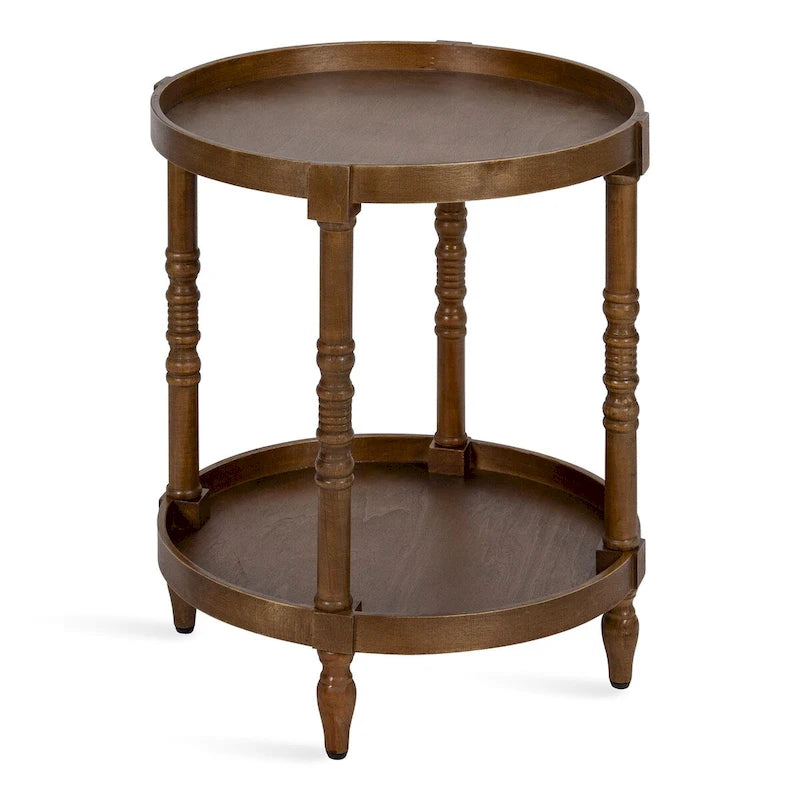 Table d'appoint ronde en bois Bellport