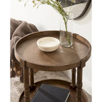 Table d'appoint ronde en bois Bellport
