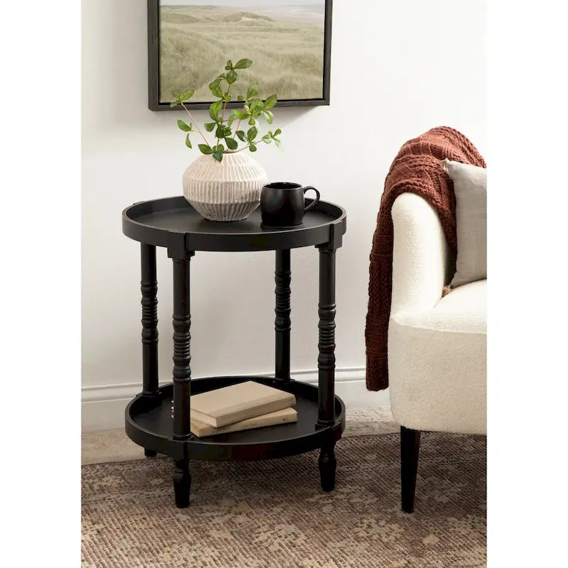 Table d'appoint ronde en bois Bellport