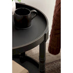 Table d'appoint ronde en bois Bellport