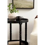 Table d'appoint ronde en bois Bellport