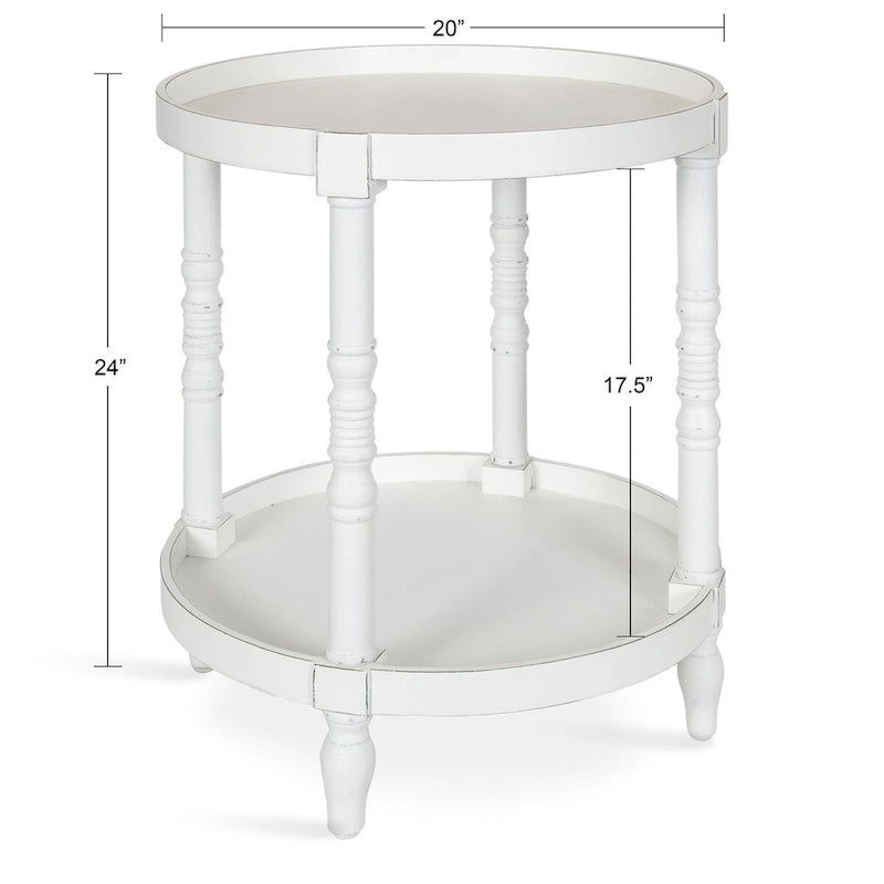 Table d'appoint ronde en bois Bellport