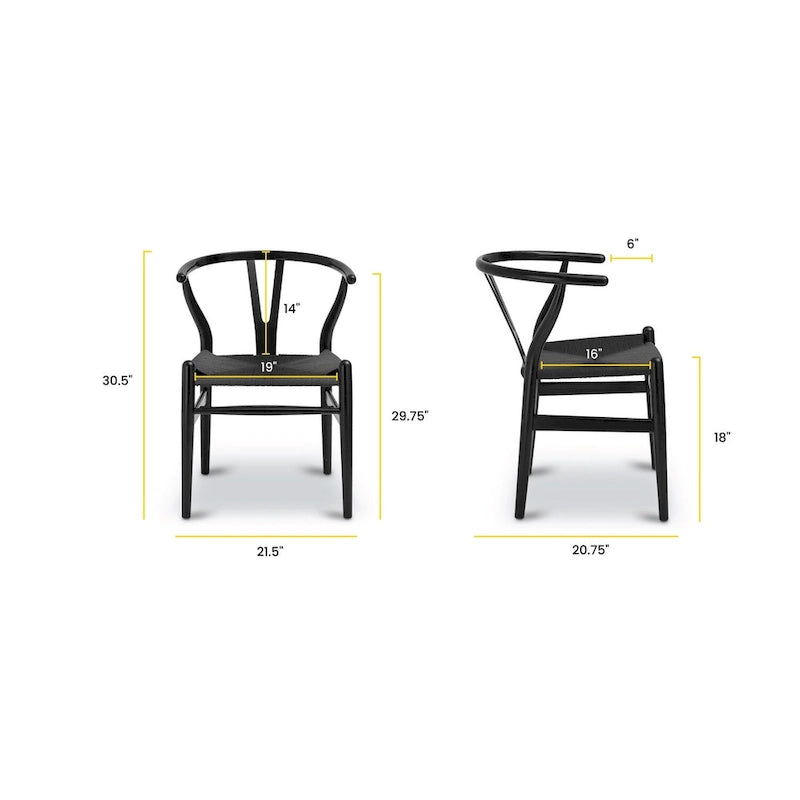 Chaises Weave – Structure en bois massif