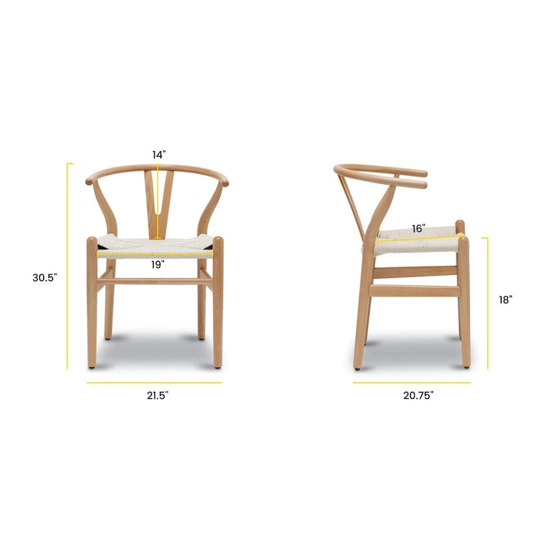 Chaises Weave – Structure en bois massif