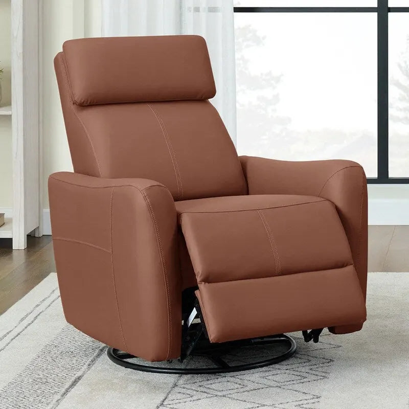 Fauteuil d'allaitement inclinable, pivotant et berçant à commande électrique