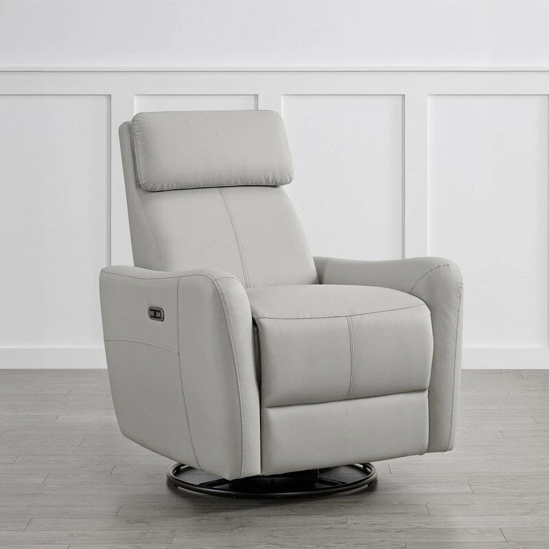Fauteuil d'allaitement inclinable, pivotant et berçant à commande électrique