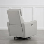 Fauteuil d'allaitement inclinable, pivotant et berçant à commande électrique